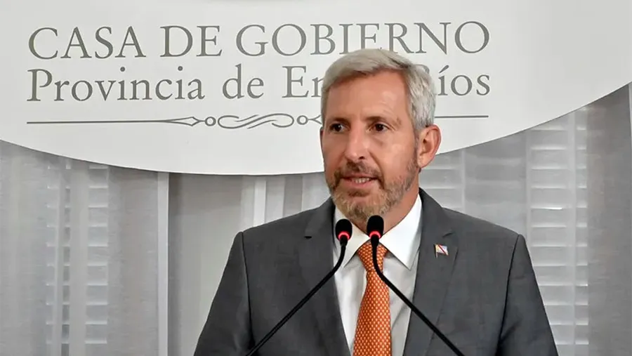 Imagen de archivo del gobernador Rogelio Frigerio. Imagen de archivo del gobernador Rogelio Frigerio.