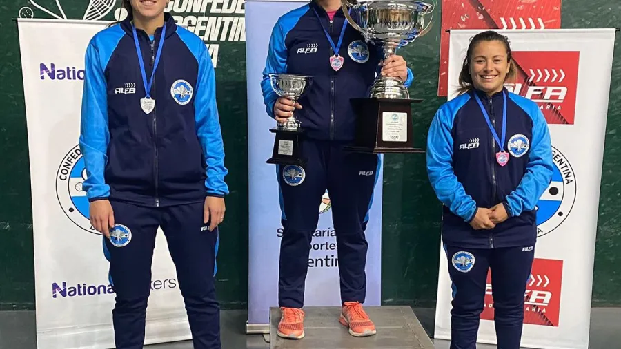 Entrerrianas hicieron podio en el Campeonato Nacional de Frontón Femenino