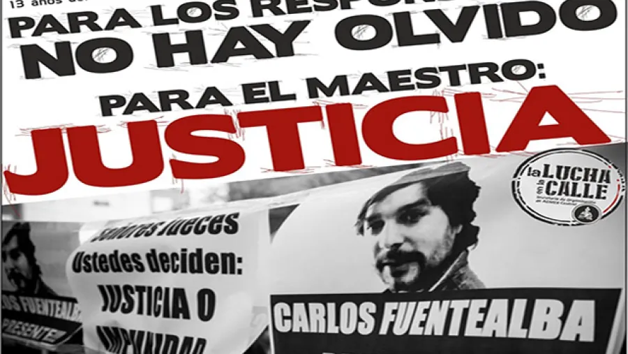 Carlos Fuentealba pedido de Justicia