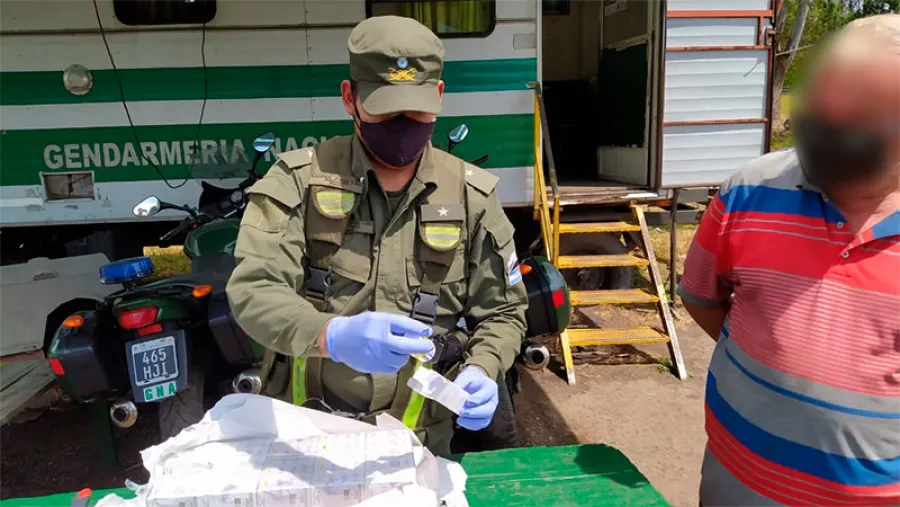Gendarmería Concordia secuestro anabólicos
