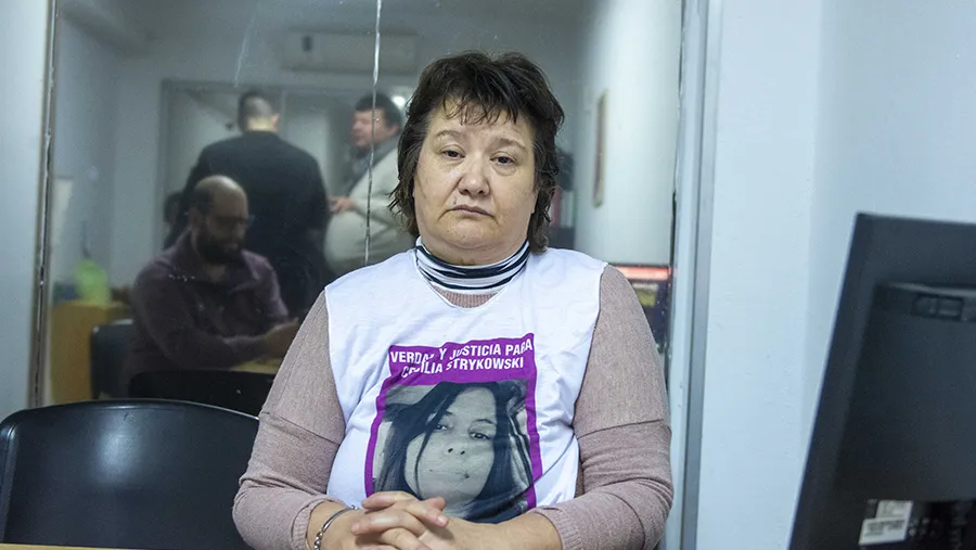 Gloria Romero, la mamá de Cecilia Strzyzowski, la joven desaparecida desde el 1° de junio. (Foto Télam). Gloria Romero, la mamá de Cecilia Strzyzowski, la joven desaparecida desde el 1° de junio. (Foto Télam).