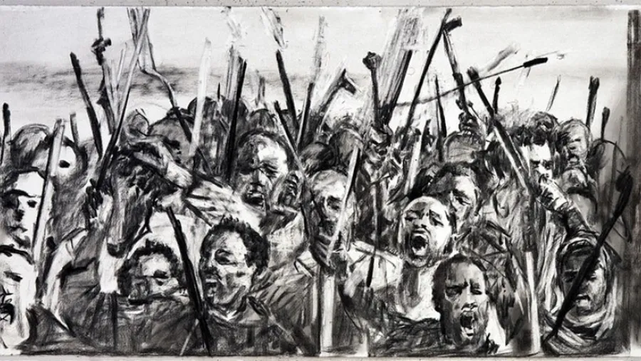 El cuadro es creación de William Kentridge.