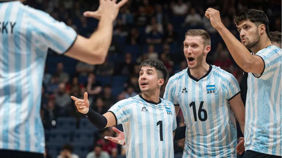 El paranaense Luciano Vicentín festejó a lo grande con Argentina en el debut por la VNL