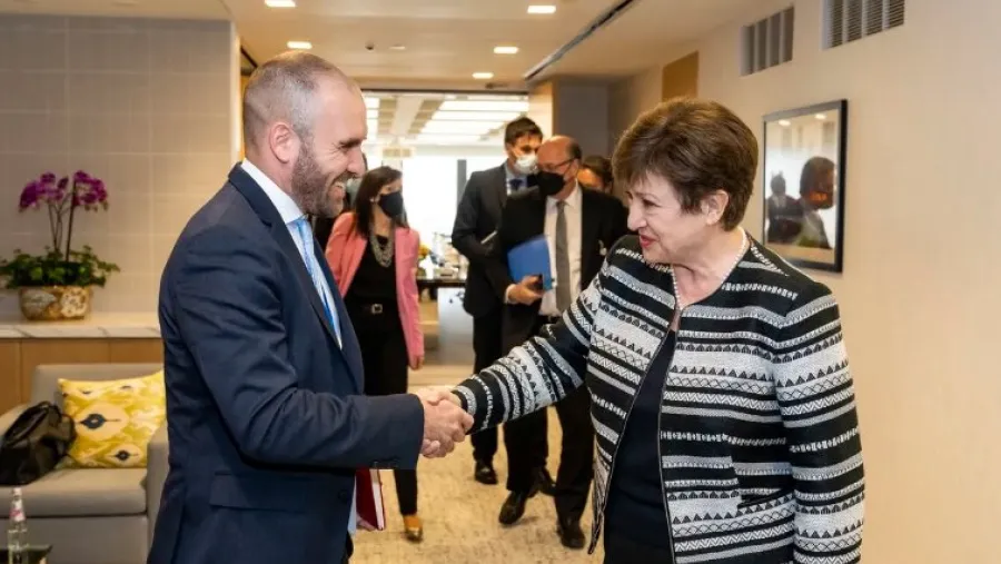 El ministro de Economía Martín Guzmán se reunión hoy con Kristalina Georgieva, titular del FMI