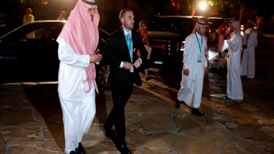 Guzmán, durante la reunión del G20, que se desarrolla en Arabia