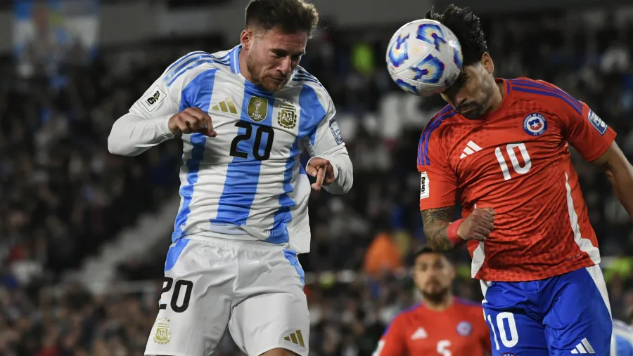 Mac Allister y Nicolás González entrenarán diferenciado tras sentir molestias ante Chile