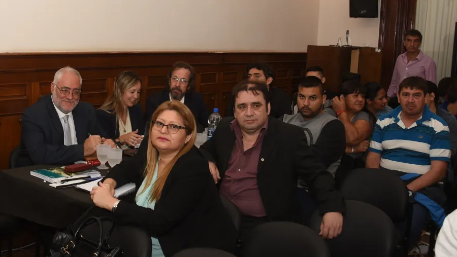 Pablo Hernández y Griselda Bordeira en el juicio