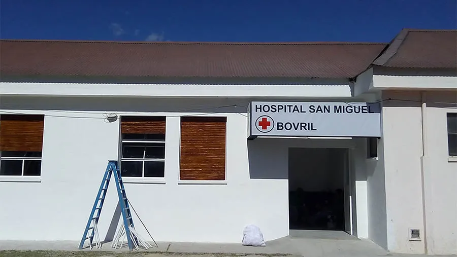 Imagen de archivo del hospital San Miguel de Bovril. Imagen de archivo del hospital San Miguel de Bovril.
