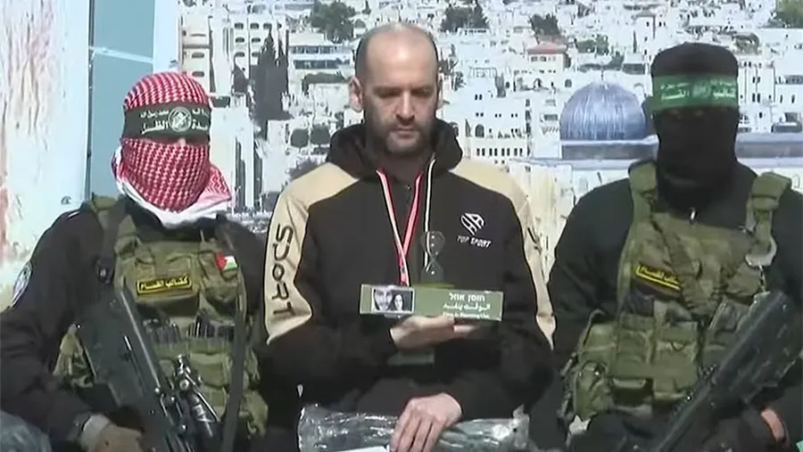 El argentino Iair Horn fue liberado hoy como parte de la tregua entre Israel y Hamas. El argentino Iair Horn fue liberado hoy como parte de la tregua entre Israel y Hamas.