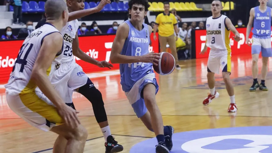 Básquet: con aporte entrerriano, Argentina debutó con un triunfo en el Sudamericano U18
