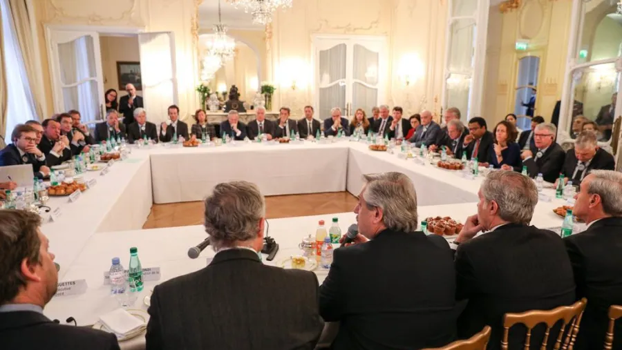 Empresarios franceses con Alberto Fernández