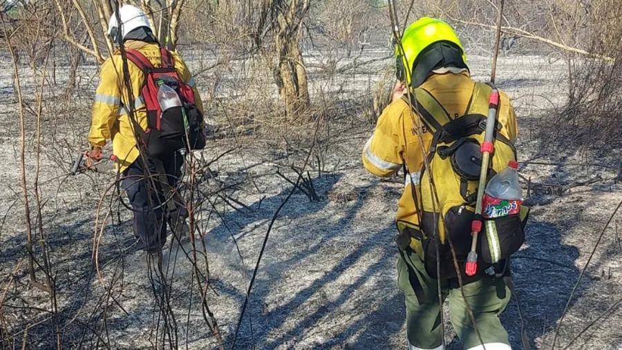 Bomberos incendio Isla Puente