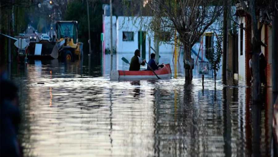 Inundación en Gualeguaychú en junio de 2019