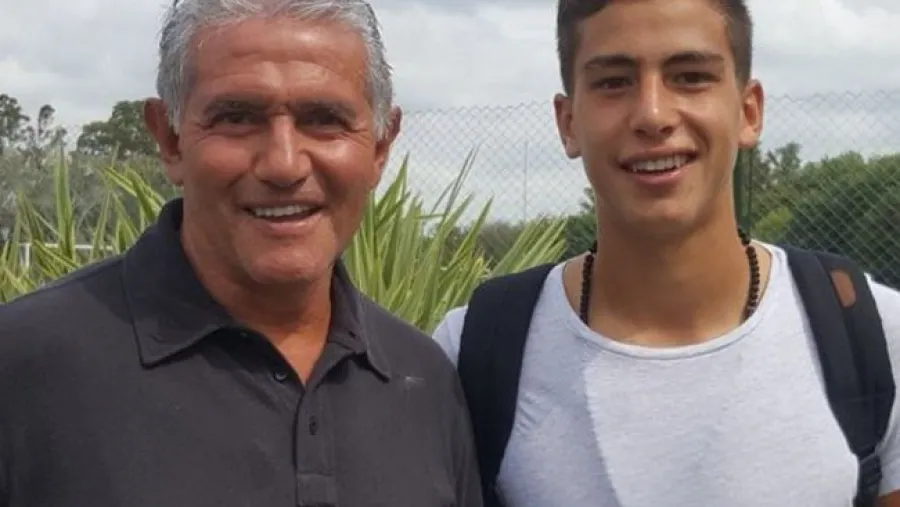 El hijo del entrerriano Jorge Burruchaga se sumó a las prácticas de Arsenal de Sarandí