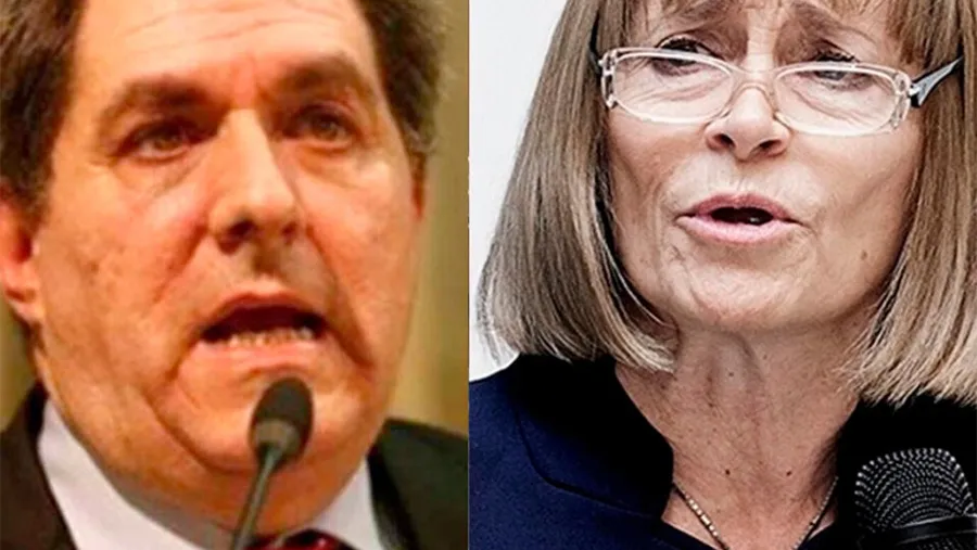 Los jueces de Casación Juan Carlos Gemignani y Ángela Ledesma.