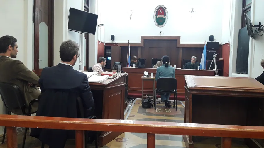 Imagen de la audiencia del juicio contra la madre superiora de las Carmelitas de Nogoyá. Imagen de la audiencia del juicio contra la madre superiora de las Carmelitas de Nogoyá.