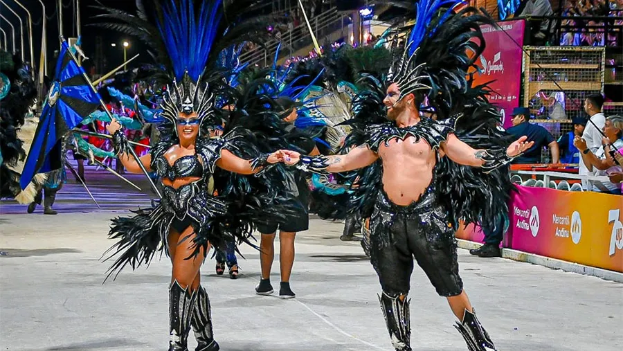 Kamarr anoche tuvo una de sus mejores actuaciones en el Carnaval del País. Fotografía: Prensa del Carnaval.