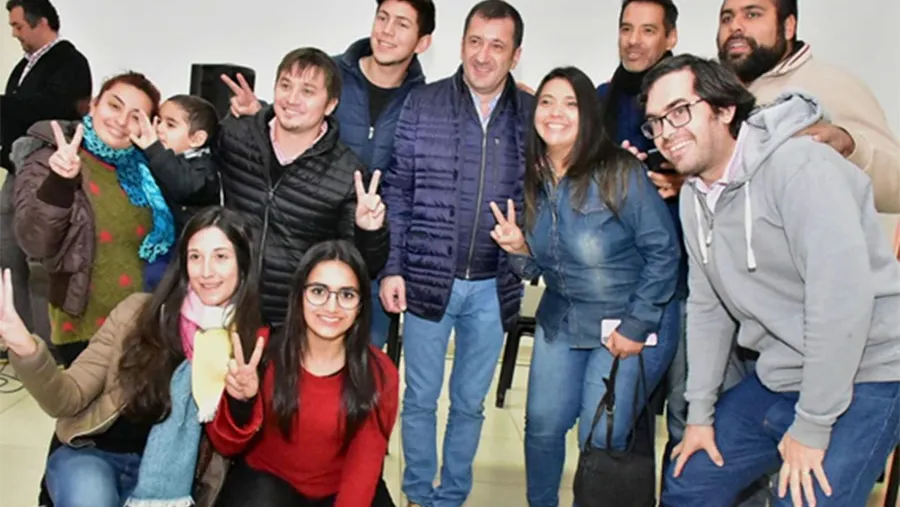 Edgardo Kueider en Concordia, donde recibió el apoyo electoral de cara a las PASO del 14 de agosto.