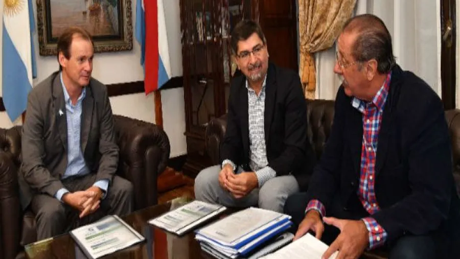 Laporte junto a Bordet y González Laporte junto a Bordet y González