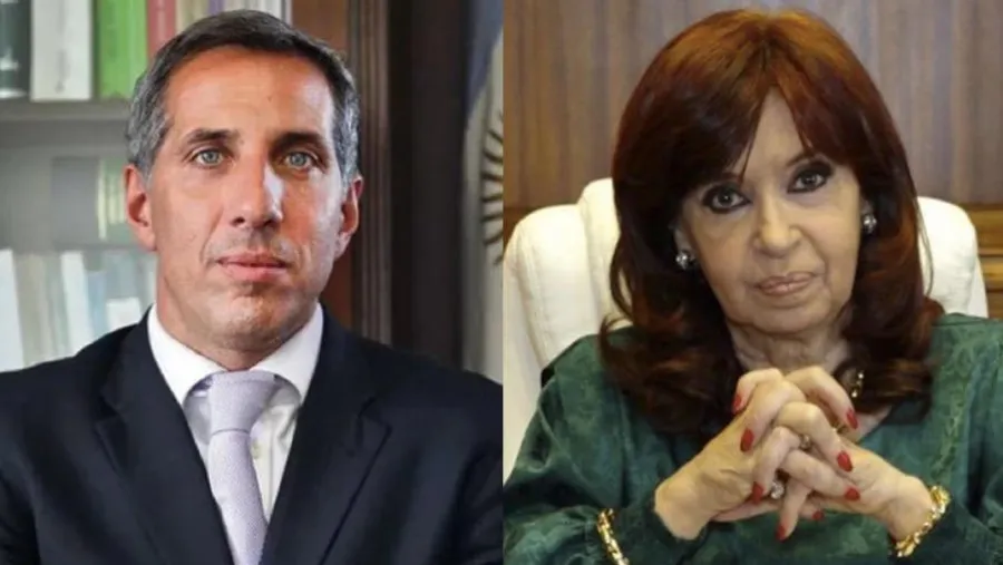 Diego Luciani y Cristina Kirchner.