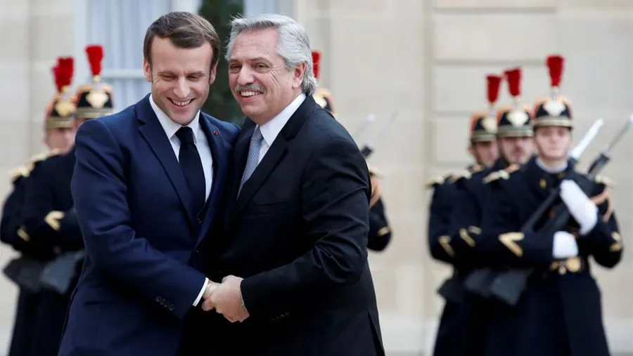 El encuentro de Alberto Fernández y Emmanuel Macron en París. El encuentro de Alberto Fernández y Emmanuel Macron en París.
