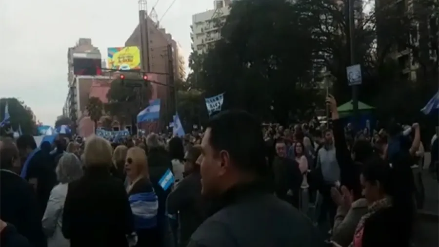Marcha a favor del gobierno Marcha a favor del gobierno