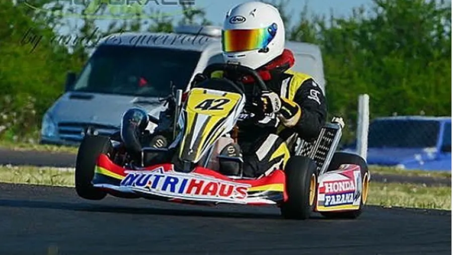 Mariano Werner y el “Gurí” Martínez se encontraron en una pista de karting