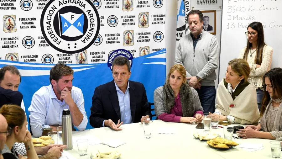 Massa junto a la Federación Agraria