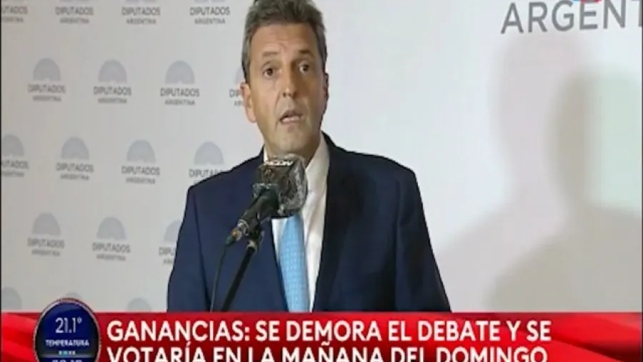 Sergio Massa Congreso sesión Ganancias