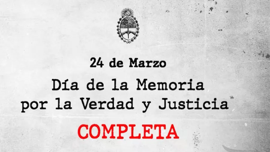 La imagen con la que comienza el video publicado por el Gobierno sobre el Día de la memoria. La imagen con la que comienza el video publicado por el Gobierno sobre el Día de la memoria.