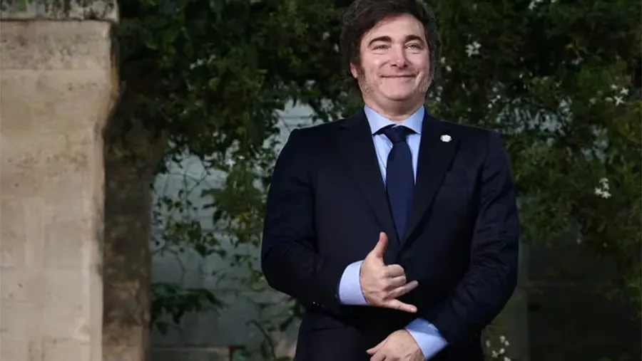 Javier Milei en la Cumbre del G7 en Italia.