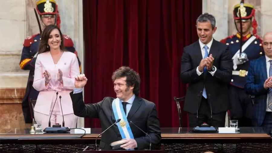 Javier Milei en la apertura de sesiones del Congreso. Javier Milei en la apertura de sesiones del Congreso.