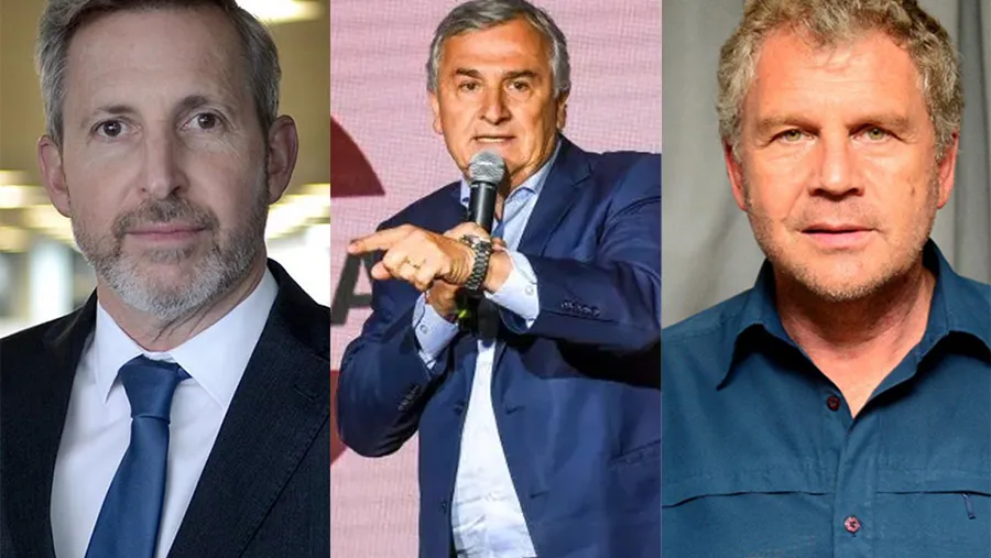 Rogelio Frigerio, Gerardo Morales y Pedro Galimberti.