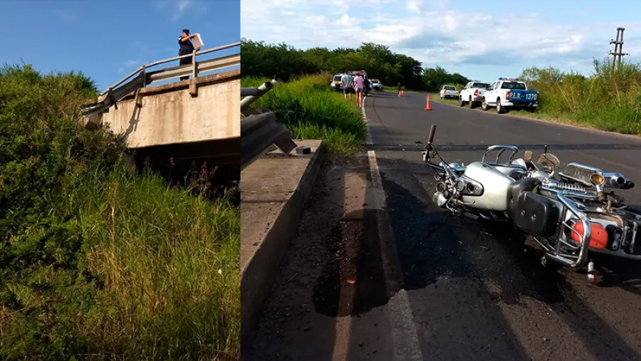 accidente puente ruta 20