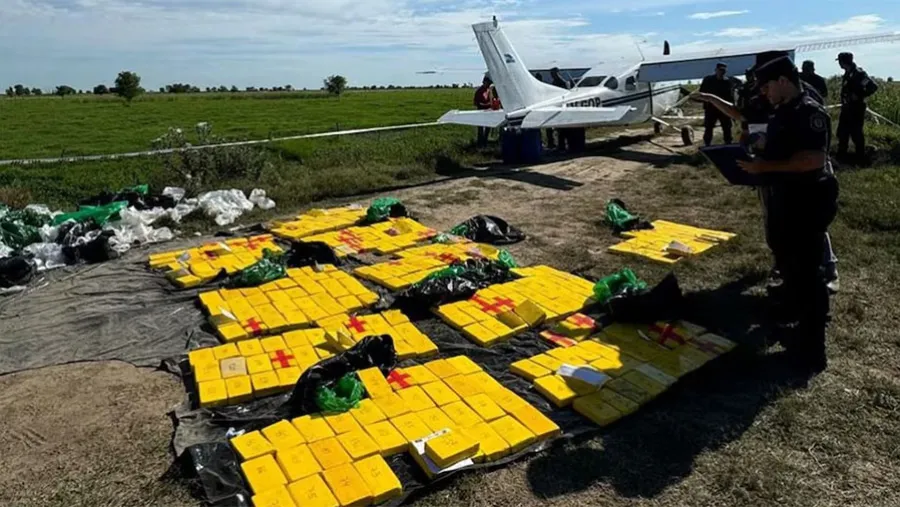 La avioneta que fue secuestrada por cargar con cocaína (Foto: Gobierno de Entre Ríos).