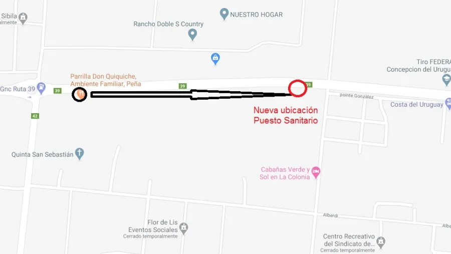 puesto sanitario Acceso Sur puesto sanitario Acceso Sur