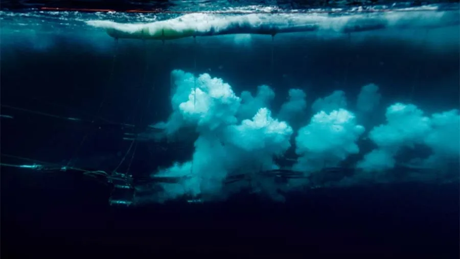 Imágenes tomadas por Greenpeace durante una "exploración sísmica" en aguas cercanas a Groenlandia.