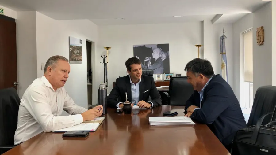 Martín Oliva con Enrique Cresto