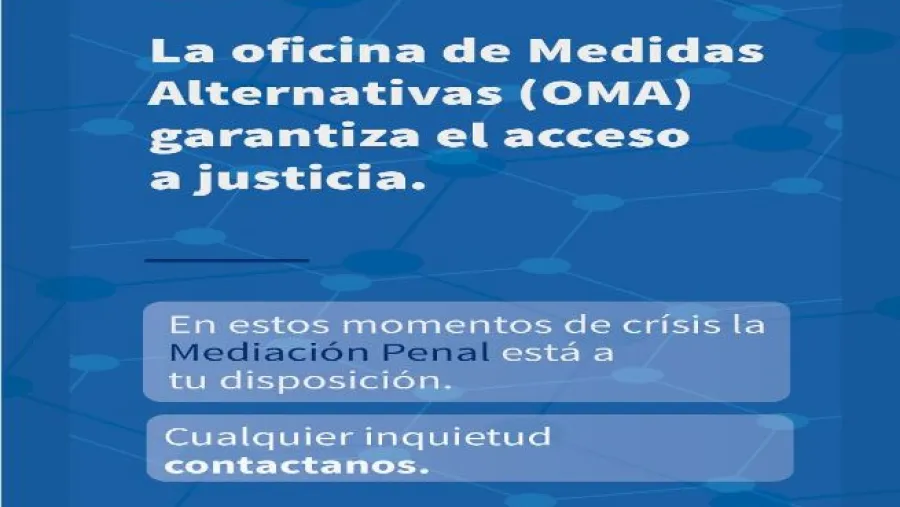 Las consultas de mediación penal se atienden de manera remota Las consultas de mediación penal se atienden de manera remota
