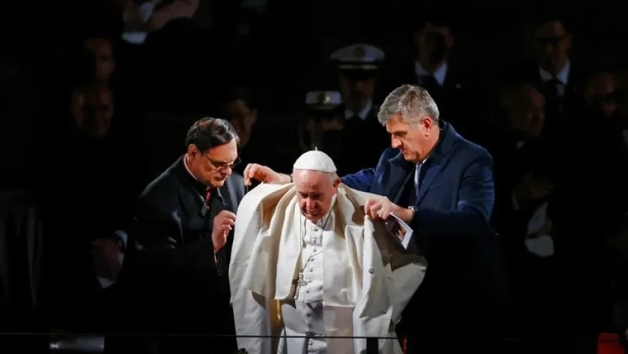 El Papa Francisco presidió el Vía Crucis tras dos años de suspensión por la pandemia