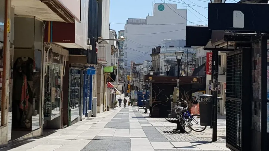 La peatonal en cuarentena