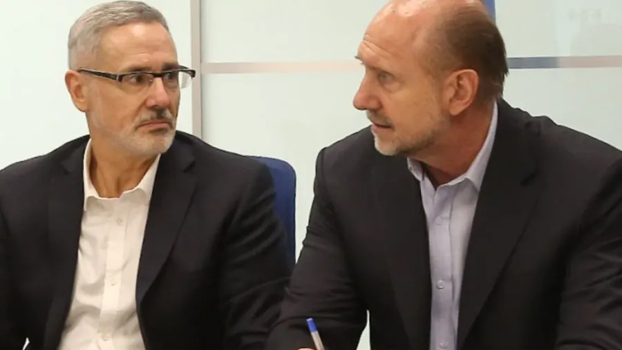 Omar Perotti con Marcelo Saín Omar Perotti con Marcelo Saín