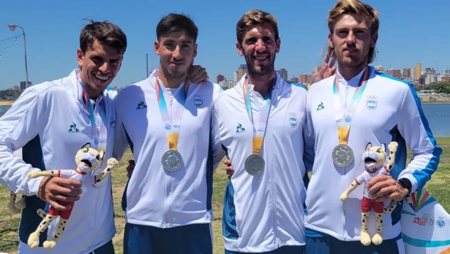 Remo: el paranaense Emiliano Calderón logró la medalla plateada en los Juegos Odesur