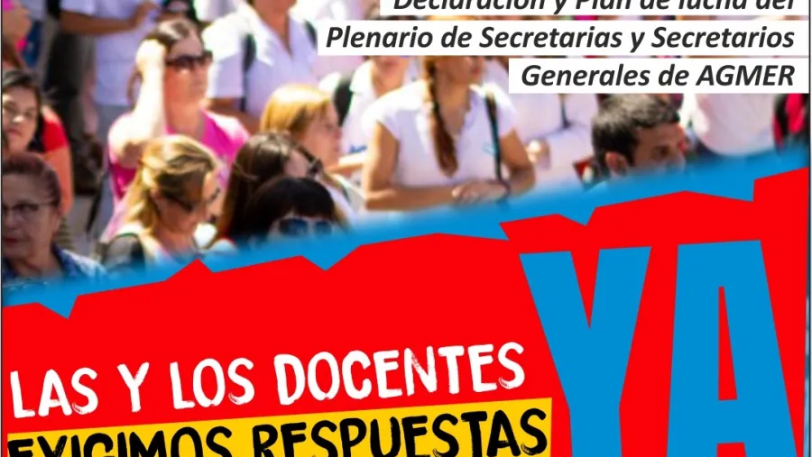 plenario Secretarios Generales AGMER