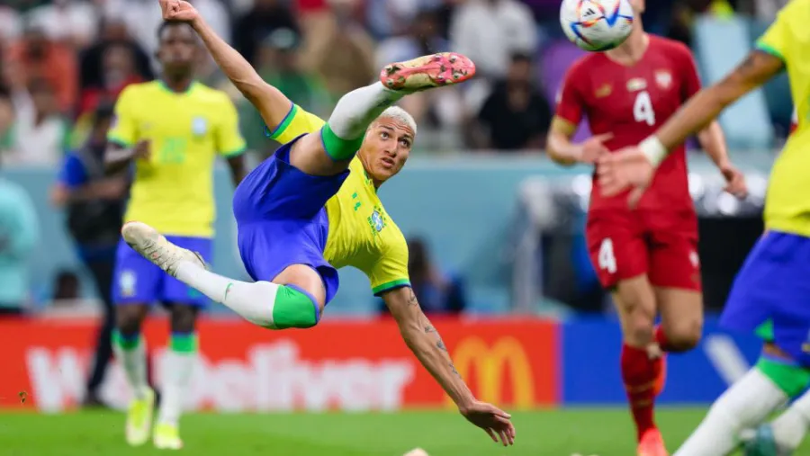 Fútbol: el gol de tijera del brasileño Richarlison fue elegido como el mejor del Mundial