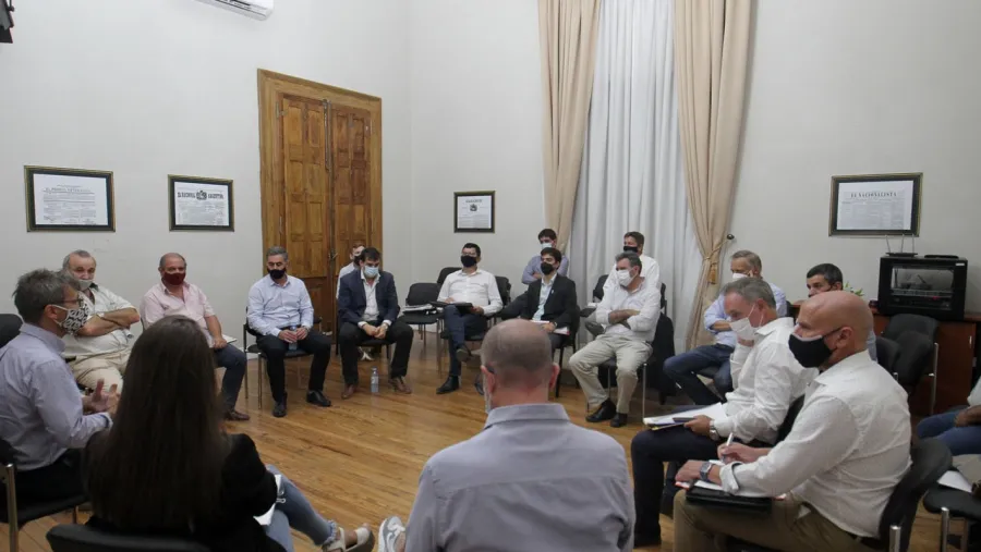 Marcelo Richard con intendentes de Juntos por el Cambio