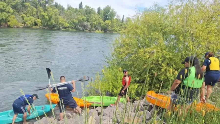 Continúa la búsqueda de Cristian González, en el río Neuquén. 