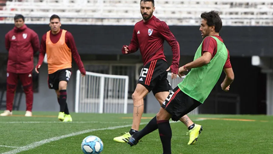 Tras su triunfo en el superclásico, River volvió al trabajo pensando en Patronato Tras su triunfo en el superclásico, River volvió al trabajo pensando en Patronato