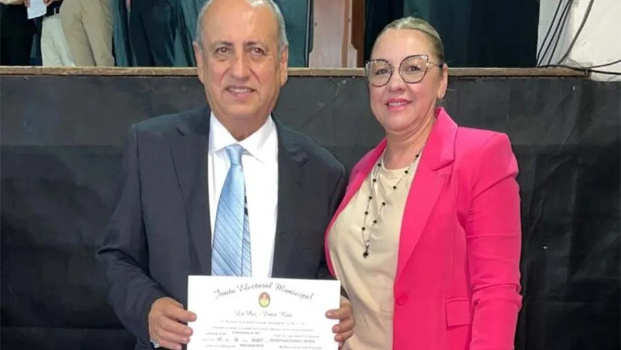 Imagen de archivo de Domingo Daniel Rossi junto a Patricia Díaz.