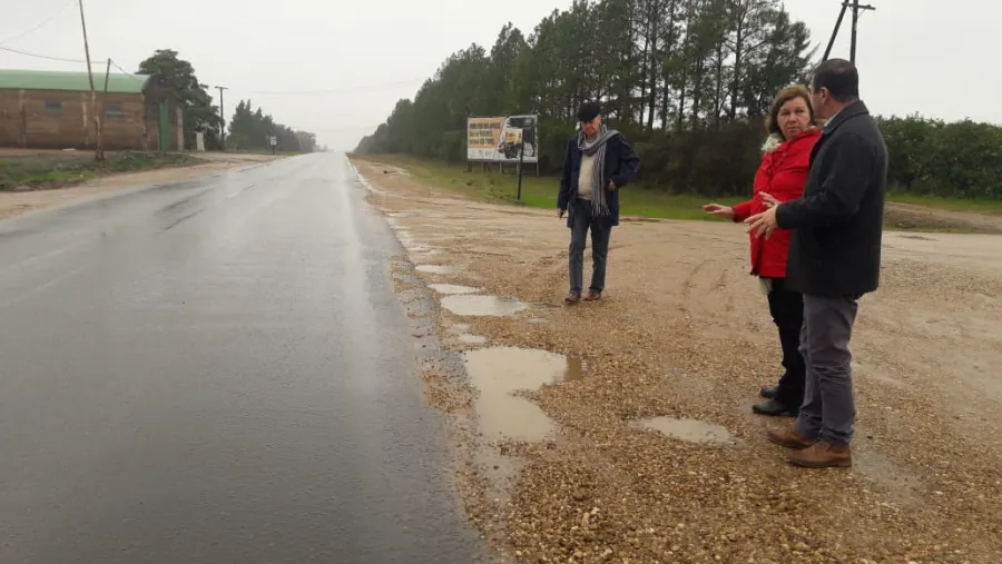 Piana y el intendente de Villa del Rosario con Benítez recorrido rutas